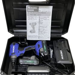 ЗЗ HiKOKI ハイコーキ 18V インパクトドライバ バッテリー×2 充電器 ケース付 FWH18DA 2BG パープル Sランク