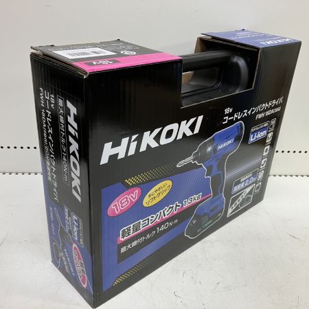 ЗЗ HiKOKI ハイコーキ 18V インパクトドライバ バッテリー×2 充電器 ケース付 FWH18DA 2BG パープル