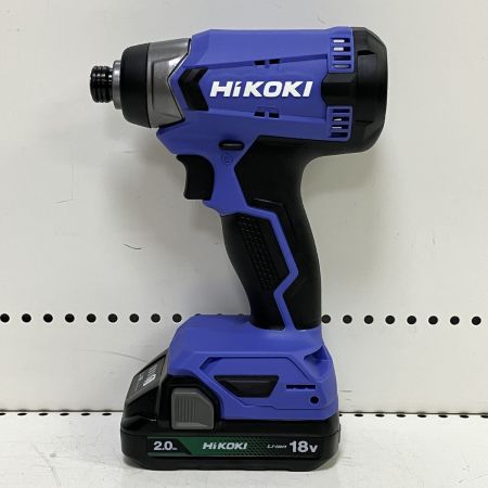 ЗЗ HiKOKI ハイコーキ 18V インパクトドライバ バッテリー×2 充電器 ケース付 FWH18DA 2BG パープル