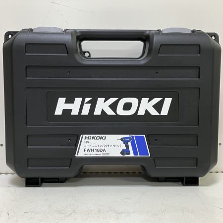 ЗЗ HiKOKI ハイコーキ 18V インパクトドライバ バッテリー×2 充電器 ケース付 FWH18DA 2BG パープル