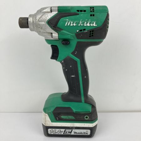 ЗЗ MAKITA マキタ 14.4V 充電式インパクトドライバ 充電器 バッテリー×2 ケース付 M697D グリーン