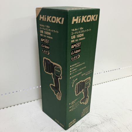 ЗЗ HiKOKI ハイコーキ 14.4/18V 充電式スポットライト 取説 外箱付 UB18DH グリーン