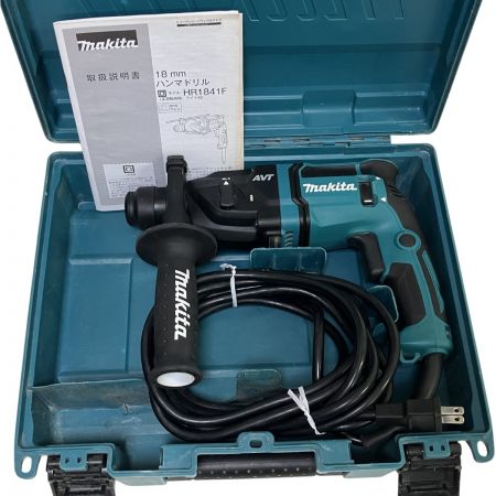  MAKITA マキタ 18ｍｍ 100V ハンマドリル 取説 ケース付 HR1841F ブルー