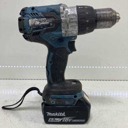  MAKITA マキタ 18v 充電式震動ドライバドリル バッテリーx1付 HP481D ブルー