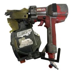 MAX マックス 75mm 高圧 エア釘打ち機 ケース付 HN-75 レッド Cランク