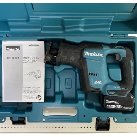 ЗЗ MAKITA マキタ 18v 充電式レシプロソー バッテリーx1 ケース付 JR188D ブルー