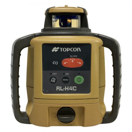 ЗЗ TOPCON 赤色レーザー ローティングレーザー 受光器 ケース付 ※校正歴不明 RL-H4C カーキ