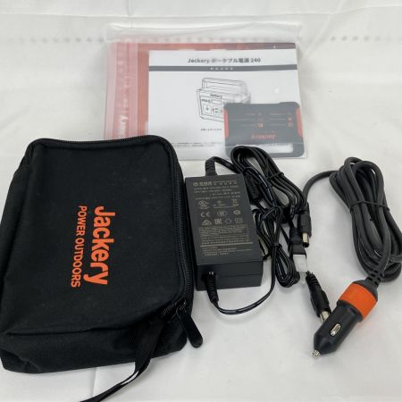 ЗЗ Jackery 240Wh ポータブル電源 ACアダプタ シガーソケット 取説 外箱付 PTB021 ブラック×オレンジ