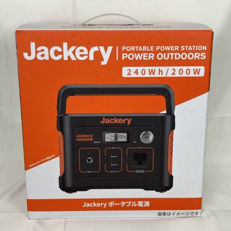 ЗЗ Jackery 240Wh ポータブル電源 ACアダプタ シガーソケット 取説 外箱付 PTB021 ブラック×オレンジ