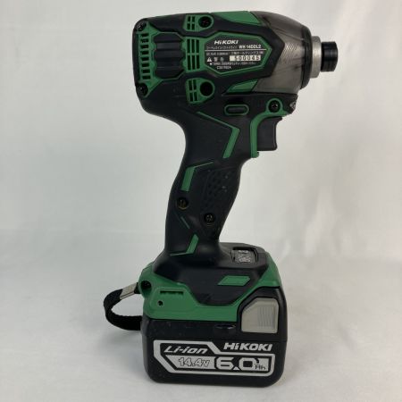 ЗЗ HiKOKI ハイコーキ 14.4v インパクトドライバ バッテリーx2 充電器 ケース付 WH14DDL2 グリーン