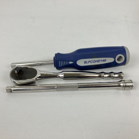 ЗЗ Blue Point 差込角1/4(6.35ｍｍ) メトリック 汎用サービスセット 27個セット BLPGSSM1427 シルバー