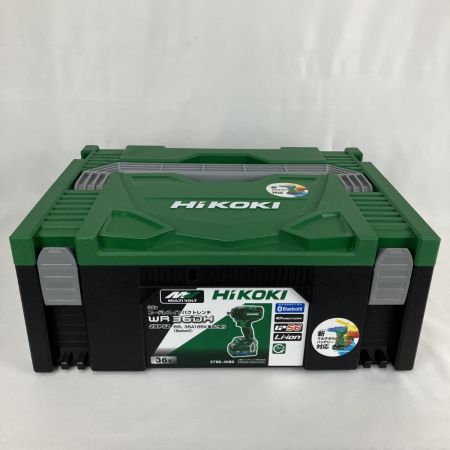 ЗЗ HiKOKI ハイコーキ 36v インパクトレンチ バッテリーx1 充電器 交換用フック ケース付 WR36DH グリーン