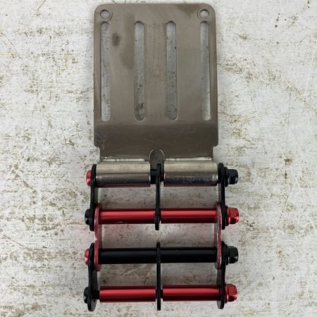 ЗЗ KNICKS (2) チタンベルトループ チェーン金具付 TIT-15L シルバー×レッド×ブラック