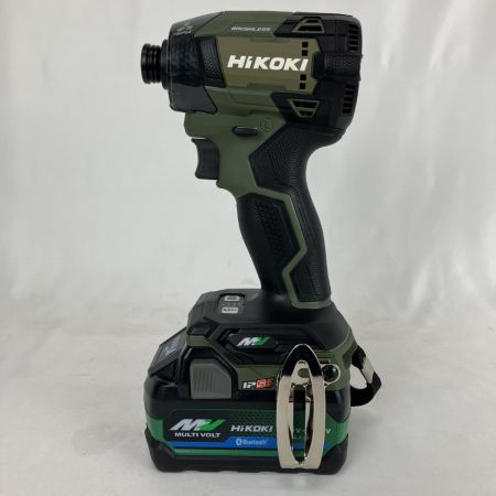  HiKOKI ハイコーキ 36v インパクトドライバ バッテリーx2 充電器 ケース付 WH36DD フォレストグリーン