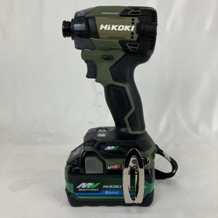  HiKOKI ハイコーキ 36v インパクトドライバ バッテリーx2 充電器 ケース付 WH36DD フォレストグリーン