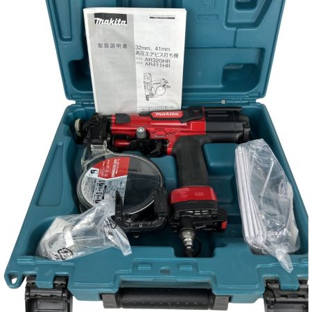 ЗЗ MAKITA マキタ 32mm 高圧 ねじ打ち機 取説 ケース付 AR320HR レッド