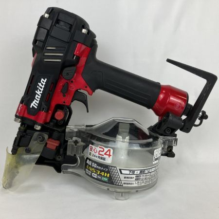 ЗЗ MAKITA マキタ 50mm 高圧 エア釘打ち機 取説 ケース付 AN534H レッド