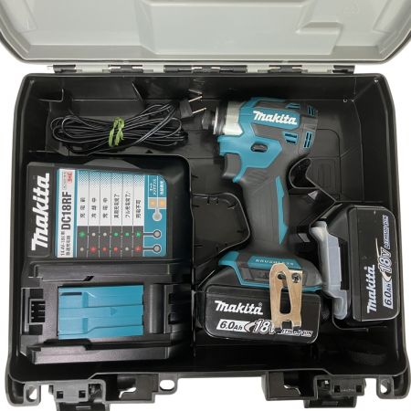  MAKITA マキタ 18v インパクトドライバ バッテリーx2 充電器 ケース付 TD173D ブルー