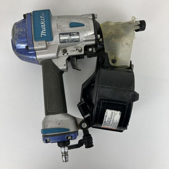 ЗЗ MAKITA マキタ 50mm 常圧 エア釘打ち機 ケース付 AN517 ブルー×グレー｜中古｜なんでもリサイクルビッグバン