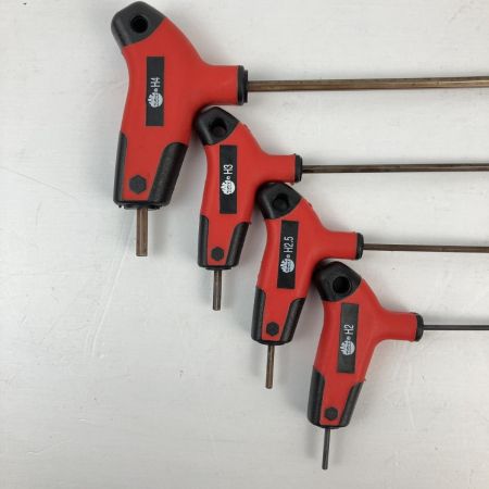 ЗЗ MAC TOOLS マック メトリックTハンドルスピードヘックスレンチ 8本セット トレー付き SHKTBM8PT レッド