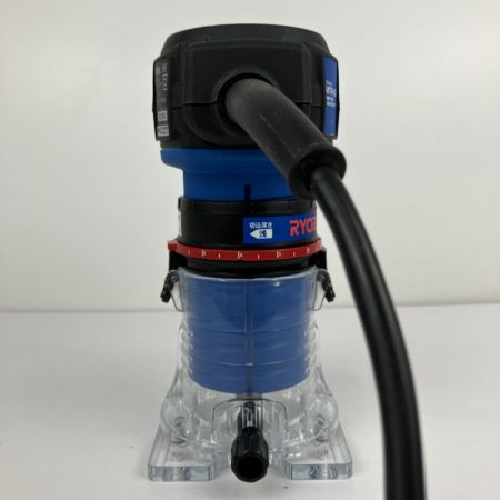 ЗЗ RYOBI リョービ 100v トリマー ガイド 取説 別売ビットセット付 MTR-42 ブルー