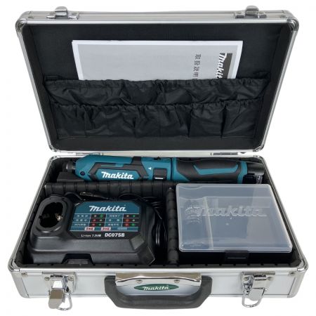 ЗЗ MAKITA マキタ 7.2v ペンインパクトドライバ バッテリーx2 充電器 ケース付 TD022DSHX ブルー