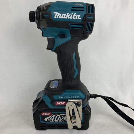 ЗЗ MAKITA マキタ 40V 充電式インパクトドライバ 充電器 バッテリー×2 ケース付 TD002GRDX ブルー