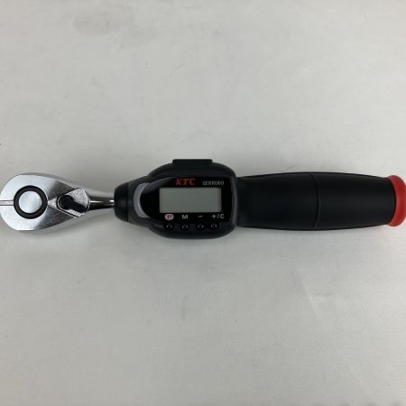 ЗЗ KTC ケーティーシー 差込角9.5ｍｍ 12-60N.m デジタルトルクラチェット USBケーブル ケース付 GEKR060-R3 ブラック