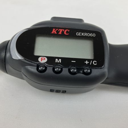 ЗЗ KTC ケーティーシー 差込角9.5ｍｍ 12-60N.m デジタルトルクラチェット USBケーブル ケース付 GEKR060-R3 ブラック