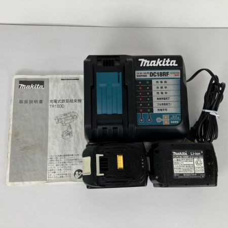 ЗЗ MAKITA マキタ 14.4/18V 充電式鉄筋結束機 充電器 バッテリー×2 ケース付 TR180D ブルー