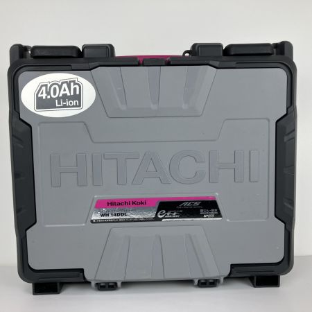 ЗЗ HITACHI 日立 14.4V 充電式インパクトドライバ 充電器 バッテリー×2 ケース付 WH14DDL ブラック×ピンク