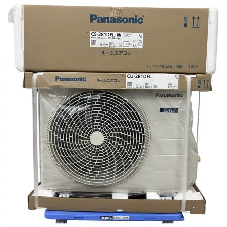  Panasonic パナソニック エアコン 室外機(CU-281DFL)セット CS-281DFL-W