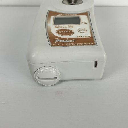 ЗЗ ATAGO ポケット土壌水分計・含水比測定器 PAL-Soil ビーカー ケース付 PAL-Soil ホワイト