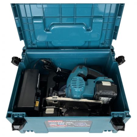  MAKITA マキタ 18V 125ｍｍ 充電式防塵丸のこ 充電器 バッテリー×2 ケース付 KS511D ブルー