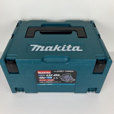 ЗЗ MAKITA マキタ 18V 125ｍｍ 充電式防塵丸のこ 充電器 バッテリー×2 ケース付 KS511D ブルー