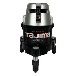 ЗЗ TAJIMA タジマ 単三電池4本 赤色レーザー レーザー墨出し器 受光器 ACアダプタ ケース付 AL-KYRJ グレー×ブラック Cランク