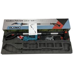 ЗЗ aierbo 21V 全長150cm 高枝切り電動チェーンソー バッテリー×1 ACアダプタ 替刃 外箱付 スカイブルー Sランク