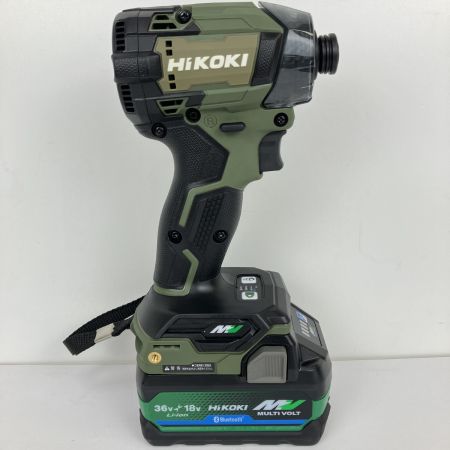 ЗЗ HiKOKI ハイコーキ 36V 充電式インパクトドライバ 充電器 バッテリー×2 ケース付 WH36DD フォレストグリーン