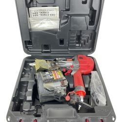 ЗЗ MAX マックス 90mm 高圧 エア釘打ち機 取説 ケース付 HN-90N3 レッド Cランク