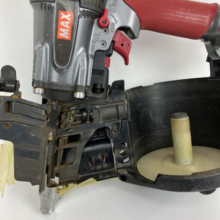 ЗЗ MAX マックス 90mm 高圧 エア釘打ち機 取説 ケース付 HN-90N3 レッド