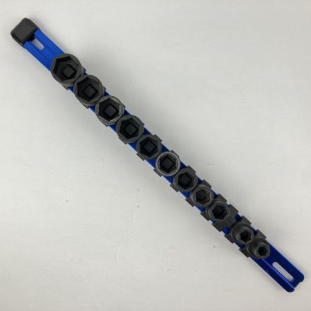ЗЗ Blue Point 3/8スタッビーインパクトソケットセット 11個+ホルダー付 10ｍｍ欠品 212BLPRFMIM ブラック×ブルー