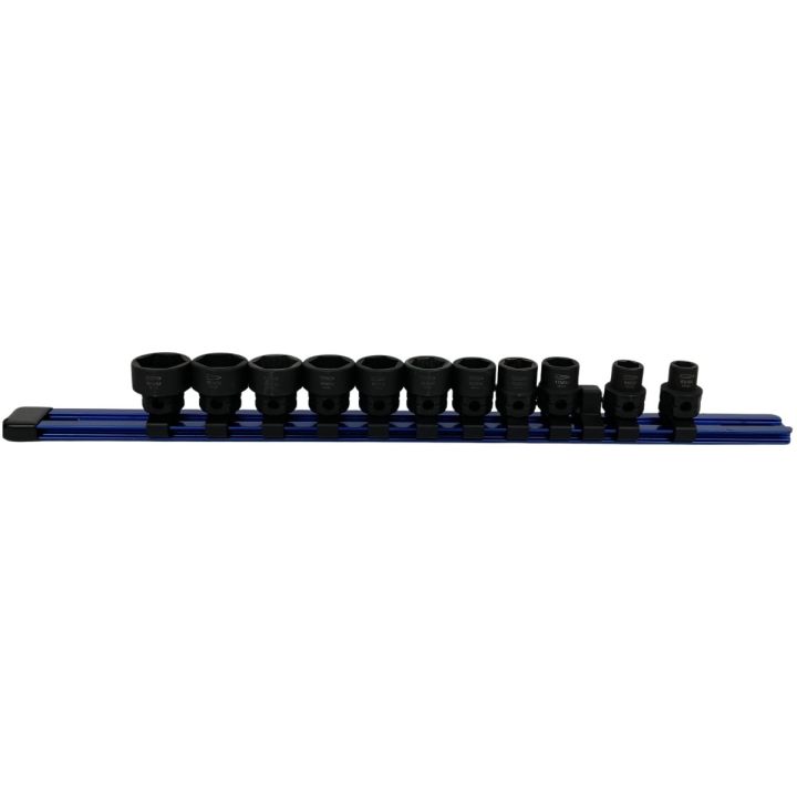 Blue Point ブルーポイント BLPLM3810～3819 3/8 ディープソケット 10個セット【野田愛宕店】【店頭取引限定】【中古】IT8W65EAVDB4 ЗЗ Blue Point 3/8スタッビーインパクトソケットセット 11個+ホルダー