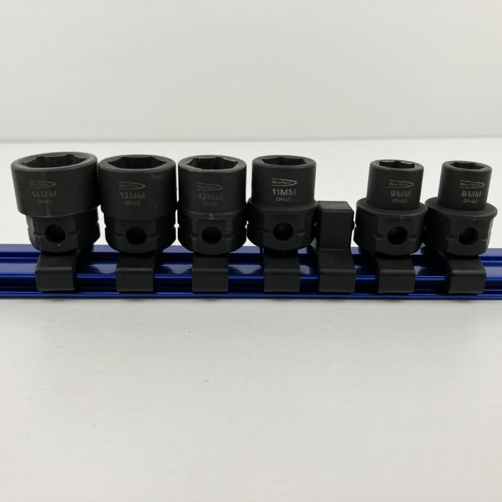 Blue Point ブルーポイント BLPLM3810～3819 3/8 ディープソケット 10個セット【野田愛宕店】【店頭取引限定】【中古】IT8W65EAVDB4 ЗЗ Blue Point 3/8スタッビーインパクトソケットセット 11個+ホルダー