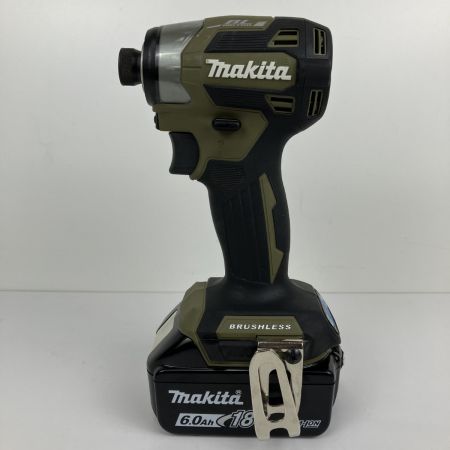  MAKITA マキタ 18v インパクトドライバ バッテリーx2 充電器 ケース付 TD173D オリーブ