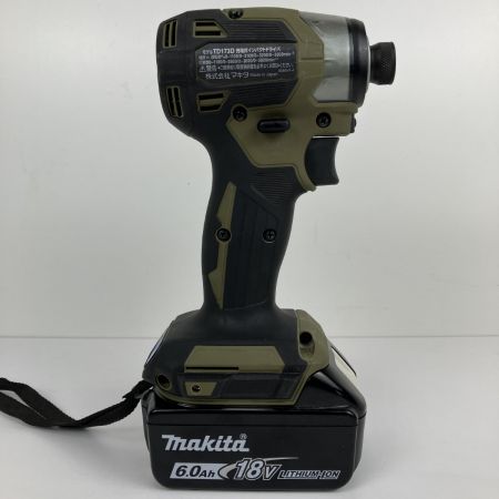 ЗЗ MAKITA マキタ 18v インパクトドライバ バッテリーx2 充電器 ケース付 TD173D オリーブ