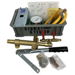 ЗЗ キョーワ 手動式水圧テストポンプ 外箱付 T-50KP グレー Sランク