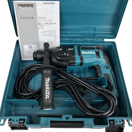  MAKITA マキタ 100v 18mm ハンマドリル 取説 ケース付 HR1841F ブルー