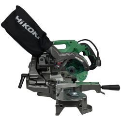 ЗЗ HiKOKI ハイコーキ 165mm 36V 充電式スライド丸のこ 黒鯱付 ＊充電器、バッテリーなし C3606DRA グリーン Sランク