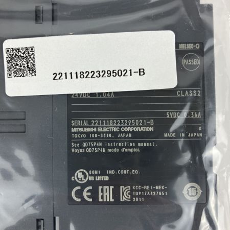 ЗЗ MITSUBISHI ミツビシ (2) 位置決めユニット シーケンサ 取説 外箱付 QD75P4N ブラック