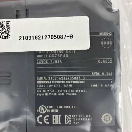 ЗЗ MITSUBISHI ミツビシ 位置決めユニット シーケンサ 取説 外箱付 QD75P4N ブラック